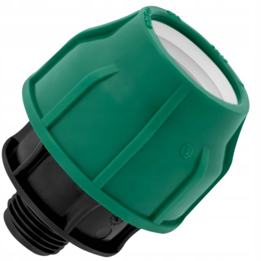 PRZELOT ŁĄCZNIK do łączenia RURY WĘŻA 32mm SKRĘCANY PE Fi 32 x GZ 3/4