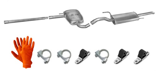 VW PASSAT B4 1.6 1.8 TŁUMIKI ŚRODKOWY KOŃCOWY
