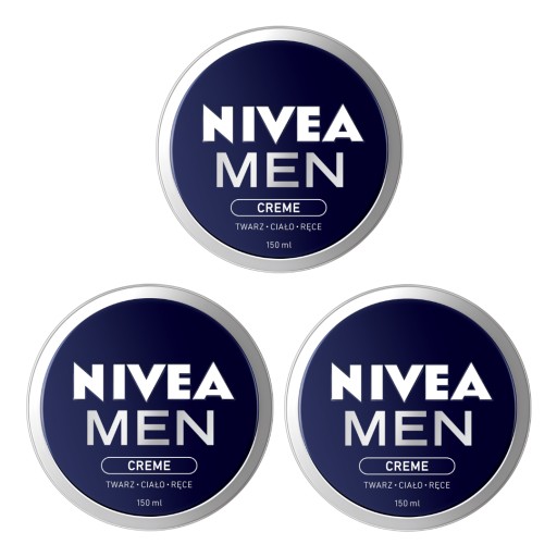 Krem do ciała twarzy NIVEA MEN Creme 150ml x 3szt