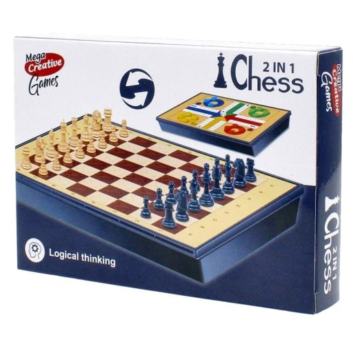 GRA PLANSZOWA SZACHY 2w1 511316 MEGA CREATIVE