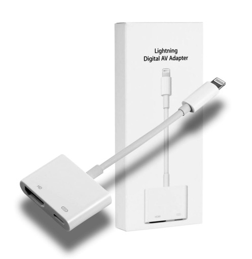ADAPTER PRZEJŚCIÓWKA LIGHTNING HDMI AV iPad iPhone
