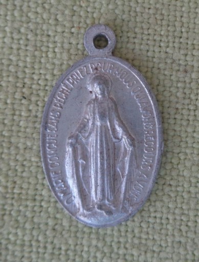 CIEKAWY CYNOWY DWUSTRONNY Z LAT 1910-1930-ZOBACZ