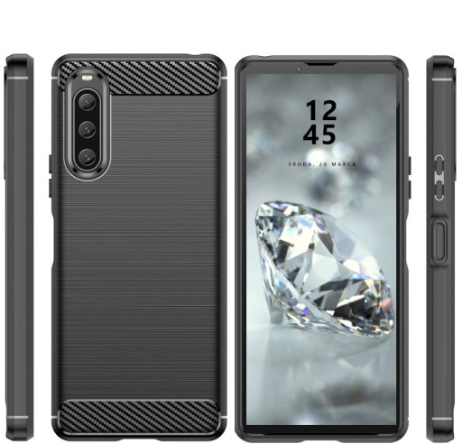 ETUI DO SONY XPERIA 10 V PANCERNE KARBON CASE