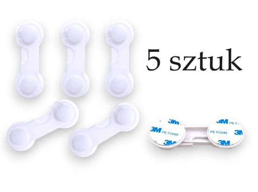 Zabezpieczenie szafek blokada szuflad mebli 5 szt