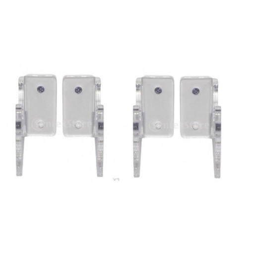 2 Pair Rack Display Hooks Hanger Acrylic Storage