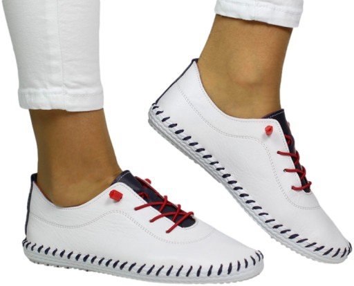 Espadryle Vecarro 1622-TM White Skóra Naturalna