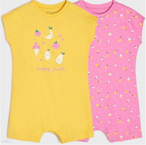 Sinsay_74 -80_ BAWEŁNIANY RAMPERS_ROMPER_ new_ 2 pack