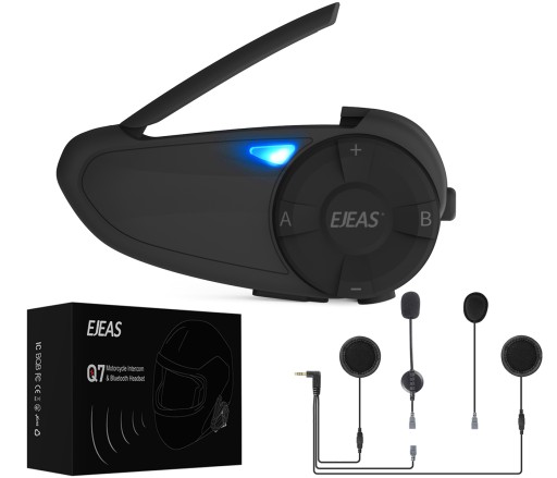 Interkom Intercom motocyklowy EJEAS Q7 800m Radio FM Bluetooth Full-Duplex