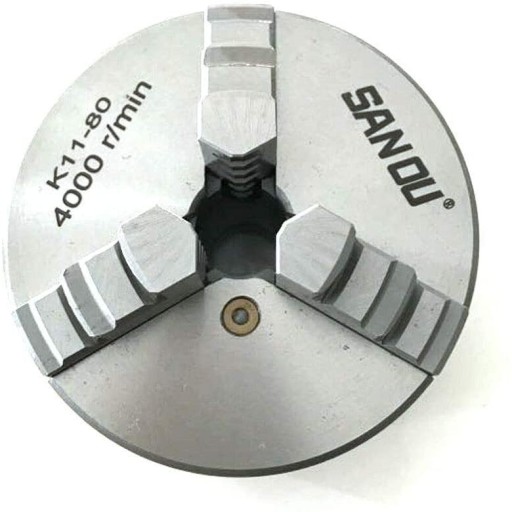 Uchwyt tokarski 3-szczękowy 80mm K11-80