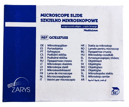 Szkiełka cytologiczne 25mm x 76 mm opak. 50 szt. GCE127102
