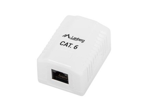 GNIAZDO GNIAZDKO NATYNKOWE LAN 1X RJ45 KAT.6 UTP