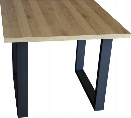 Stół LOFT ROZKŁADANY - fornir DĄB 80x80+3x40cm