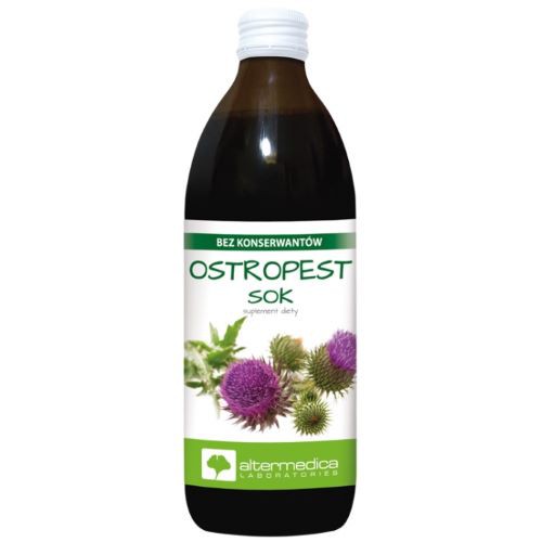 SOK Z OSTROPESTU 100% OSTROPEST 500ml ALTERMEDICA