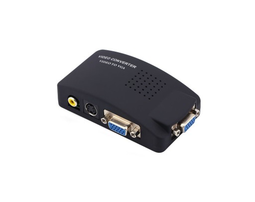 Konwerter switch S-Video CVBS VGA do VGA +kable