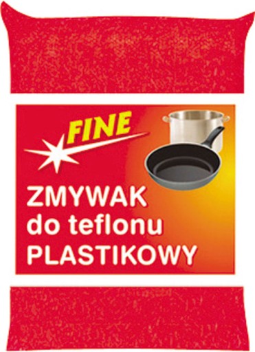 Fine zmywak do teflonu plastikowy 1 szt.
