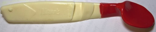 Manns Maximus 115mm biały czerwony ogon