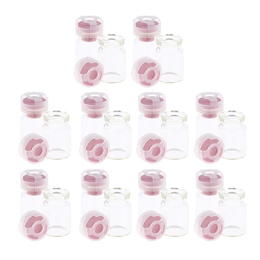 20 SZTUK Małe Mini Przezroczyste Słoiki Little Pink