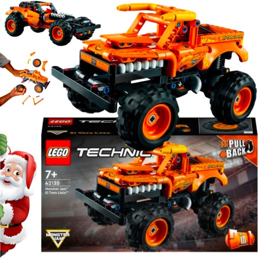 LEGO TECHNIC 2W1 MONSTER JAM EL TORO LOCO MONSTER TRUCK WYŚCIGÓWKA ZESTAW
