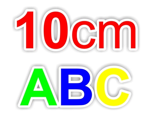 10 cm CYFRY LITERY ODBLASK NAKLEJKI na SAMOCHÓD