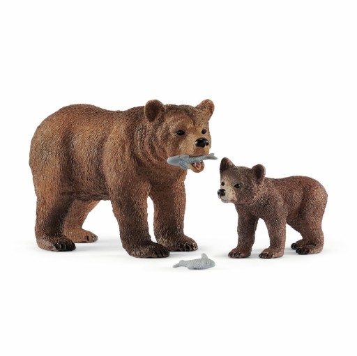 SCHLEICH Zestaw Mama Grizzly z niedźwiadkiem 42473