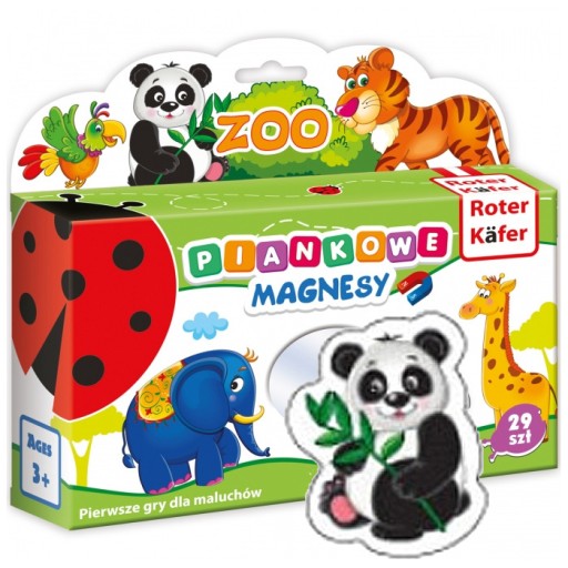 DUŻE BEZPIECZNE MAGNESY PIANKOWE ZOO