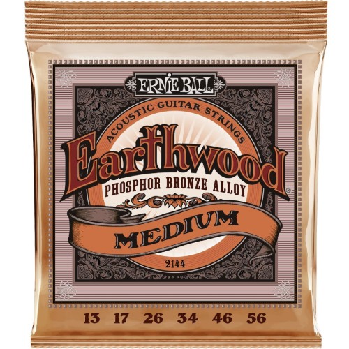 Struny do gitary akustycznej 13 Phosphor Bronze Ernie Ball EB 2144, 13-56
