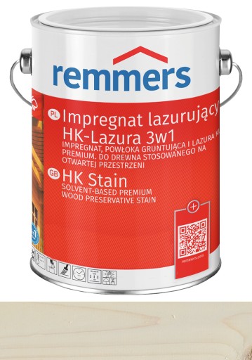 Remmers HK-Lasur impregnat do drewna 0,75L Biały
