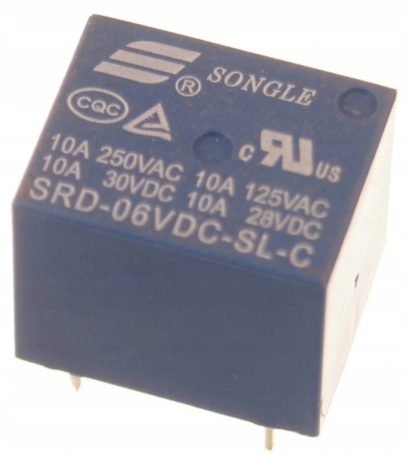 Przekaźnik SRD-06VDC-SL-C 10A 250V 6V