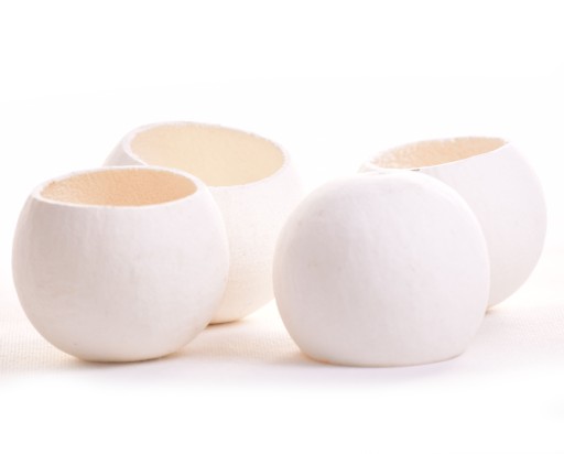 Bell cup bialy do dekoracji kompozycji susz