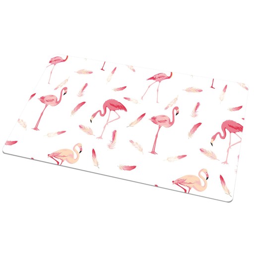 Kolorowa mata dekoracja nowoczesna Stado flamingów