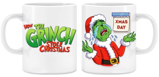 Kubek na prezent GRINCH Mikołajki Boże Narodzenie