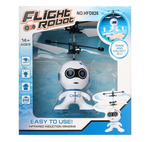 LATAJĄCY ROBOT DRON ROBOCIK HELIKOPTER STEROWANY