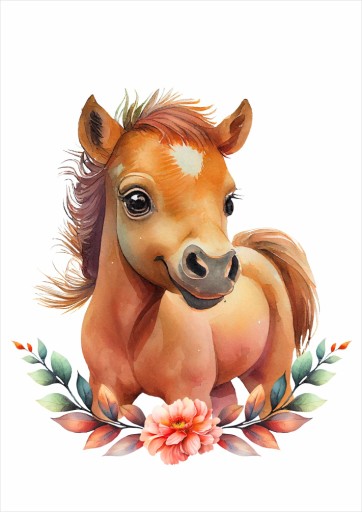 Plakat dla dzieci A3 shining konik PS236