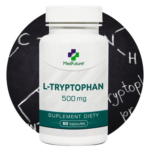 L-tryptofan ekstrakt 500 mg sen, stres depresja