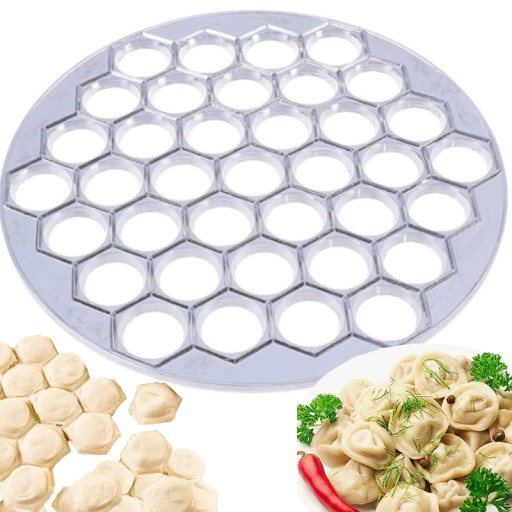 PROFESJONALNA METALOWA DUŻA FORMA DO PIEROGÓW NA PIEROGI PIEROŻNICA 37SZT