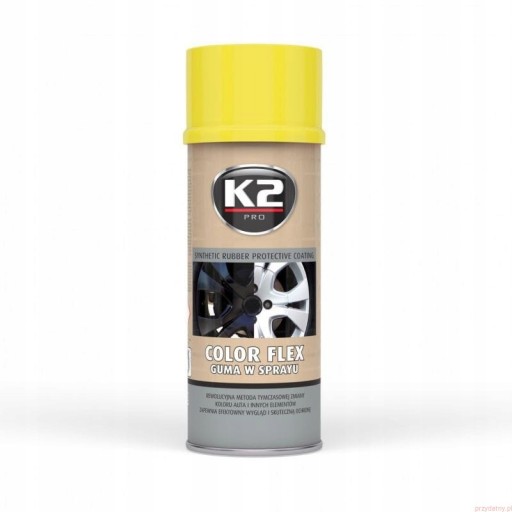 K2 GUMA SPRAY COLOR FLEX żÓŁTY