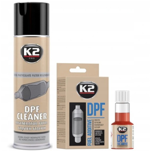 K2 ZESTAW DO CZYSZCZENIA REGENERACJI FILTRÓW DODATEK DO PALIWA DPF CLEANER