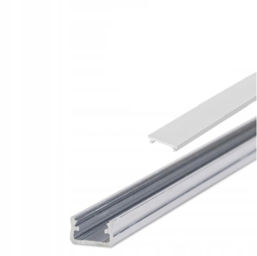 Profil aluminiowy do LED X wąski 1m + klosz