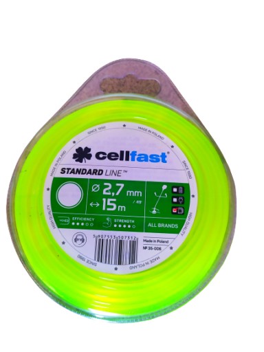 Żyłka tnąca Cellfast Kwadrat 2,7mm 15mb
