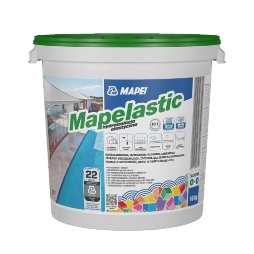 Mapelastic dwuskładnikowa zaprawa hydroizolacyjna 16kg