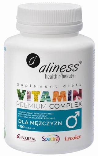 Aliness WITAMINY I MINERAŁY kompleks DLA MĘŻCZYZN