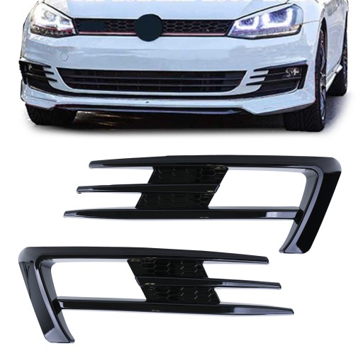 RAMKA KRATKA HALOGENU ZDERZAKA VW GOLF 7 VII POŁYS
