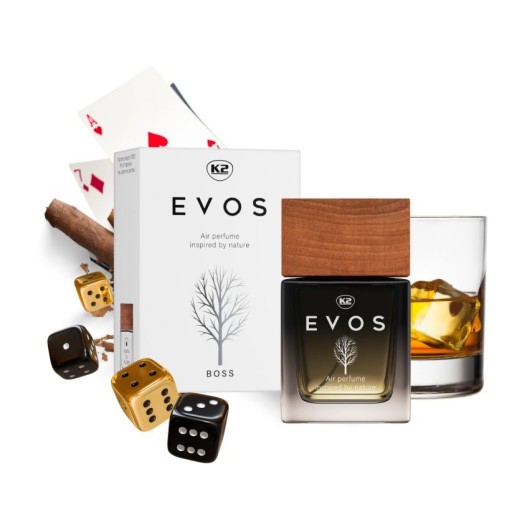 K2 EVOS BOSS 50ML PERFUMY DO SAMOCHODU