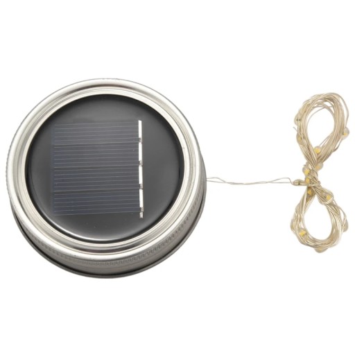 Słoik solarny, 6 szt. 20 Led sznurek świątecz