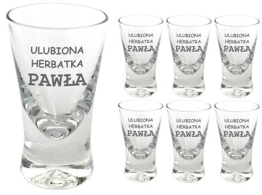 Kieliszki 6szt z grawerem PREZENT DZIEŃ CHŁOPAKA