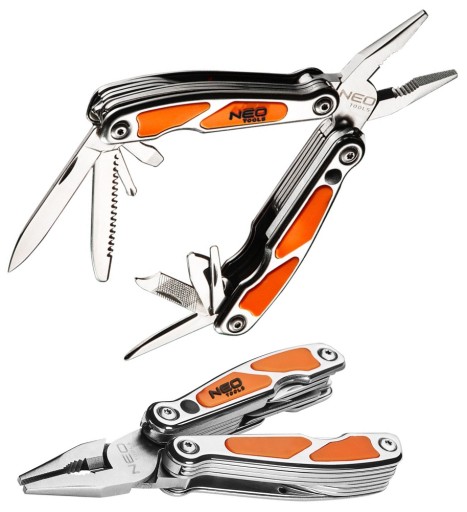 MULTITOOL SCYZORYK NÓŻ SKŁADANY LATARKA LED NEO