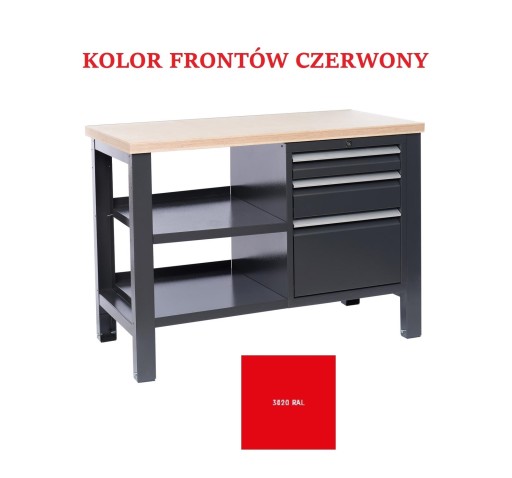 Stół warsztatowy do garażu narzędziowy ślusarski