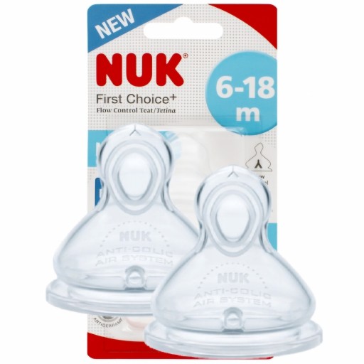 Nuk SMOCZEK do KASZKI Flow Control 6-18m First Choice+ 2 sztuki