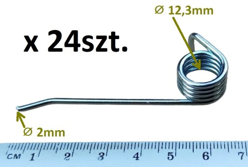24szt AL-KO 32 38 alko Combi Care SPRĘŻYNY wertykulatora kolce igły nożyki