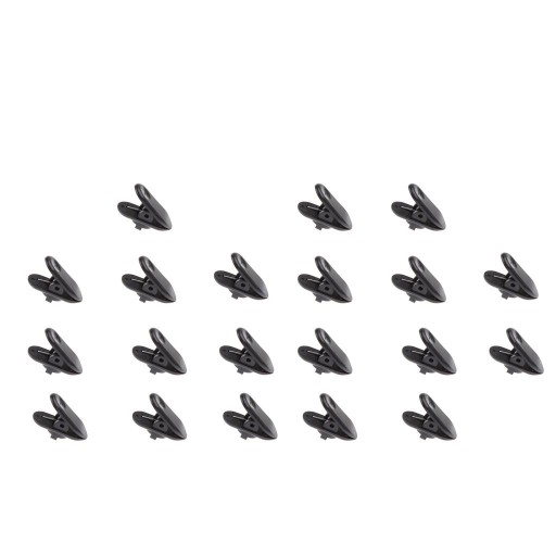 1 zestaw (20 sztuk) Lavalier Mic Słuchawki Tidy Line Kabel z klipsem do koł